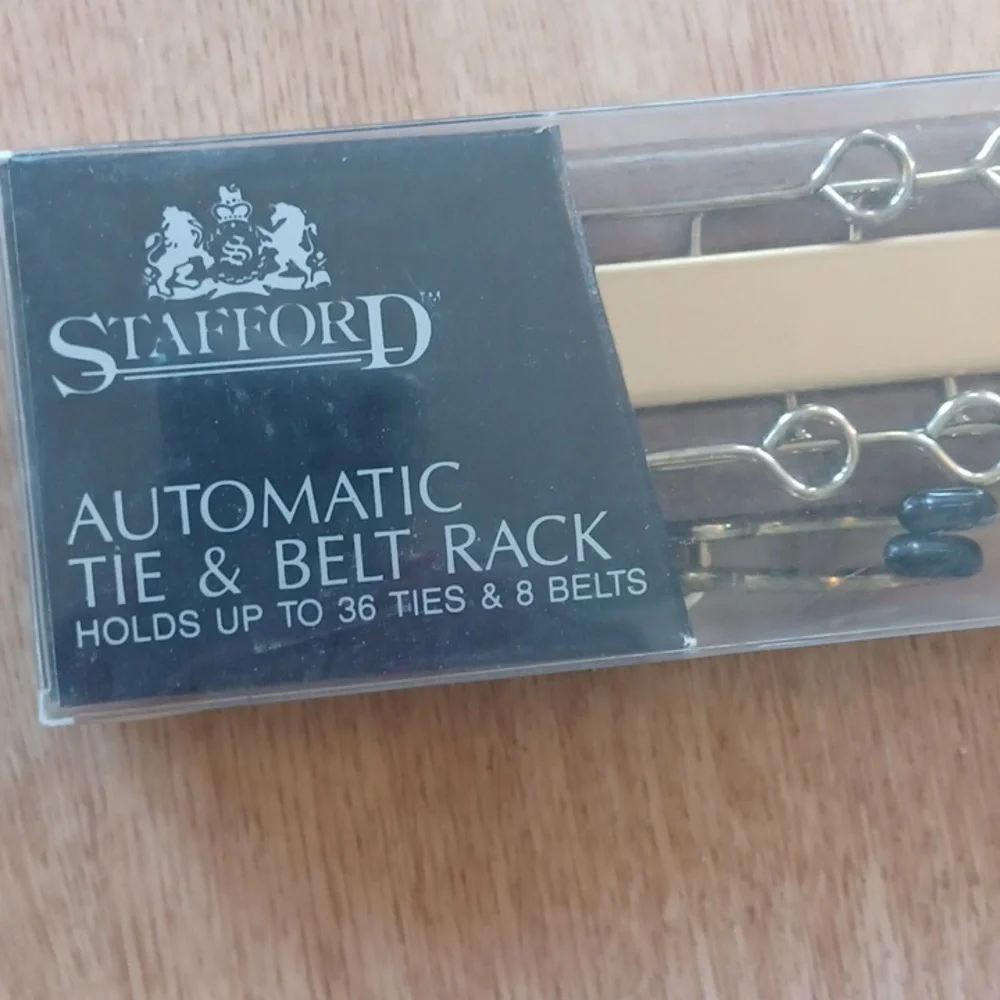 Stafford automatic tie a belt rack holds 36 tied and 8 belts